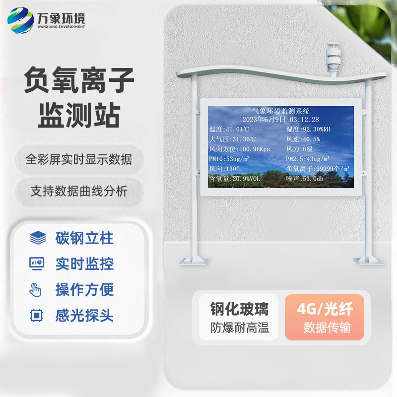 智能生態(tài)氣象監(jiān)測系統(tǒng)全天候監(jiān)測負氧離子含量